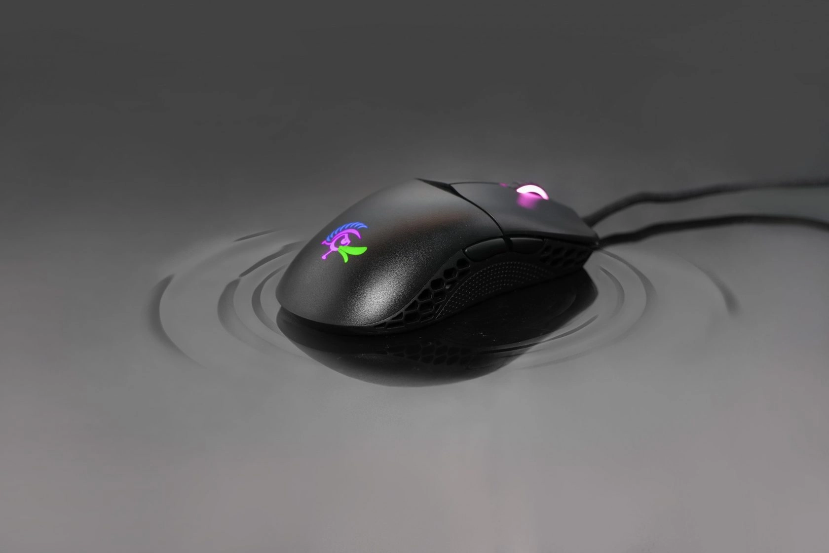 Мышь Ducky Feather Blue Edition RGB Black недорого
