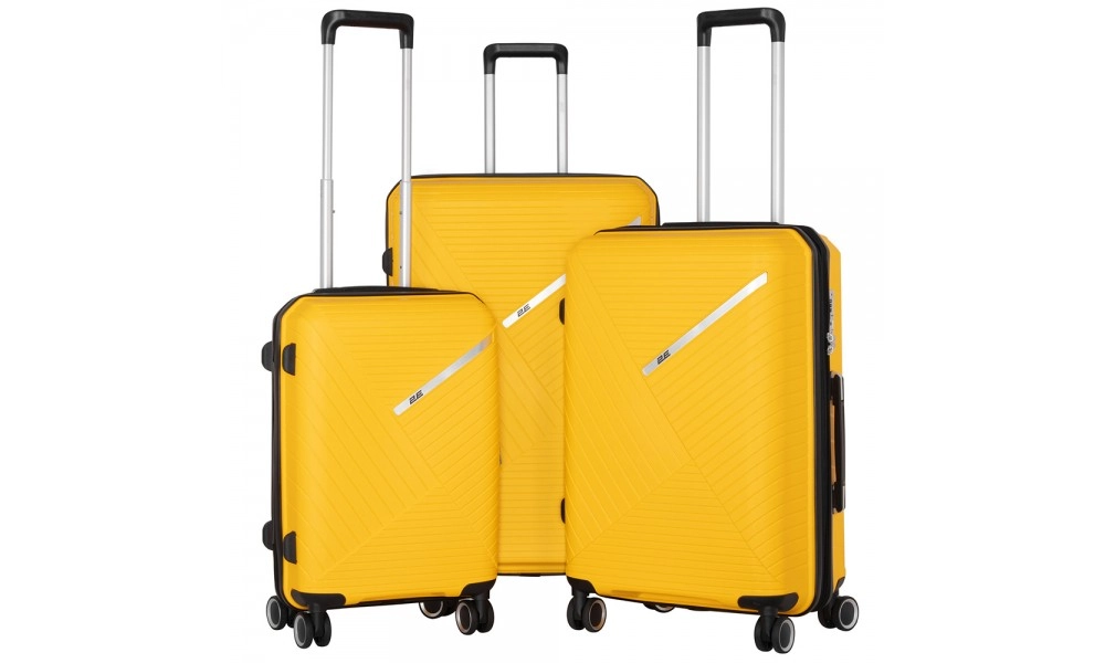 Набор пластиковых чемоданов 2E SIGMA EXP (L+M+S) Yellow недорого