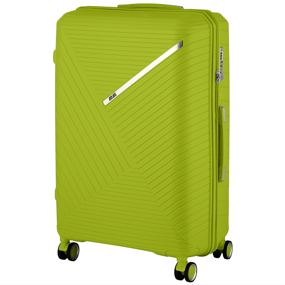 2E Sigma (kichik) Green apple plastik chemodani arzon