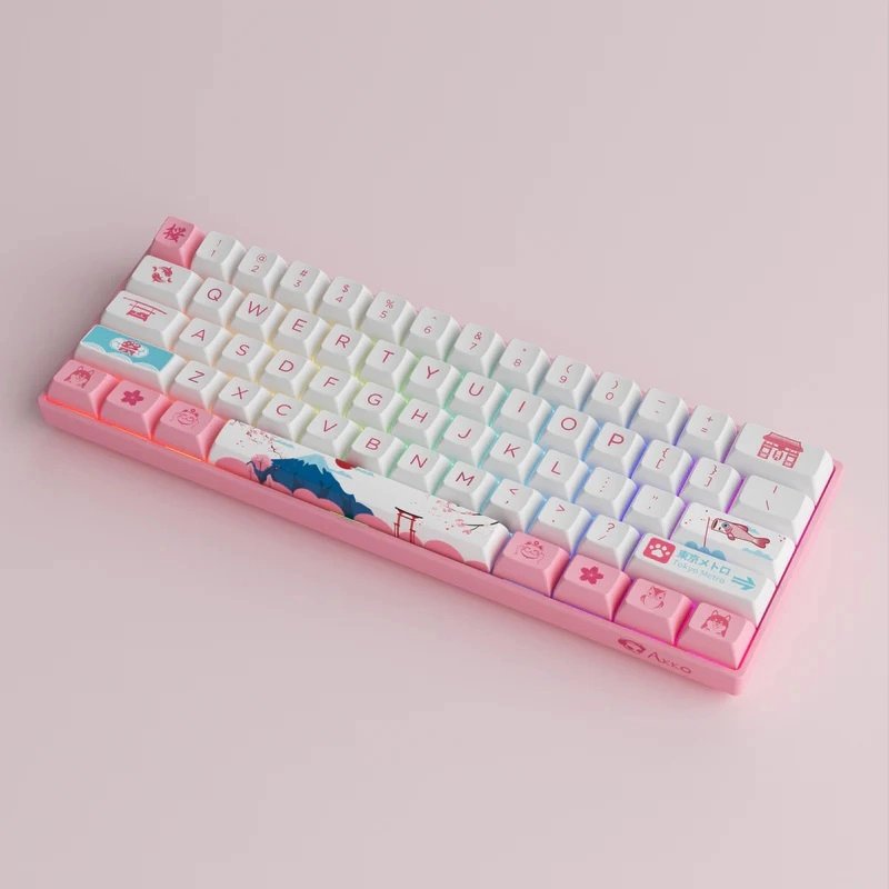 Akko 3061S World Tour Tokyo R2 RGB Hotswappable CS Jelly Purple RGB klaviaturasi arzon
