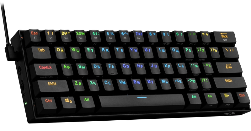 Redragon Draconic Black simli+simsiz klaviaturasi arzon