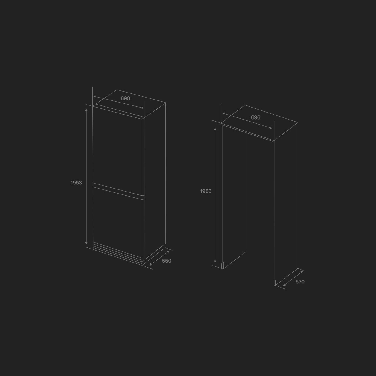 Холодильник Hofmann RB403NFI/HF (Встраиваемый) недорого