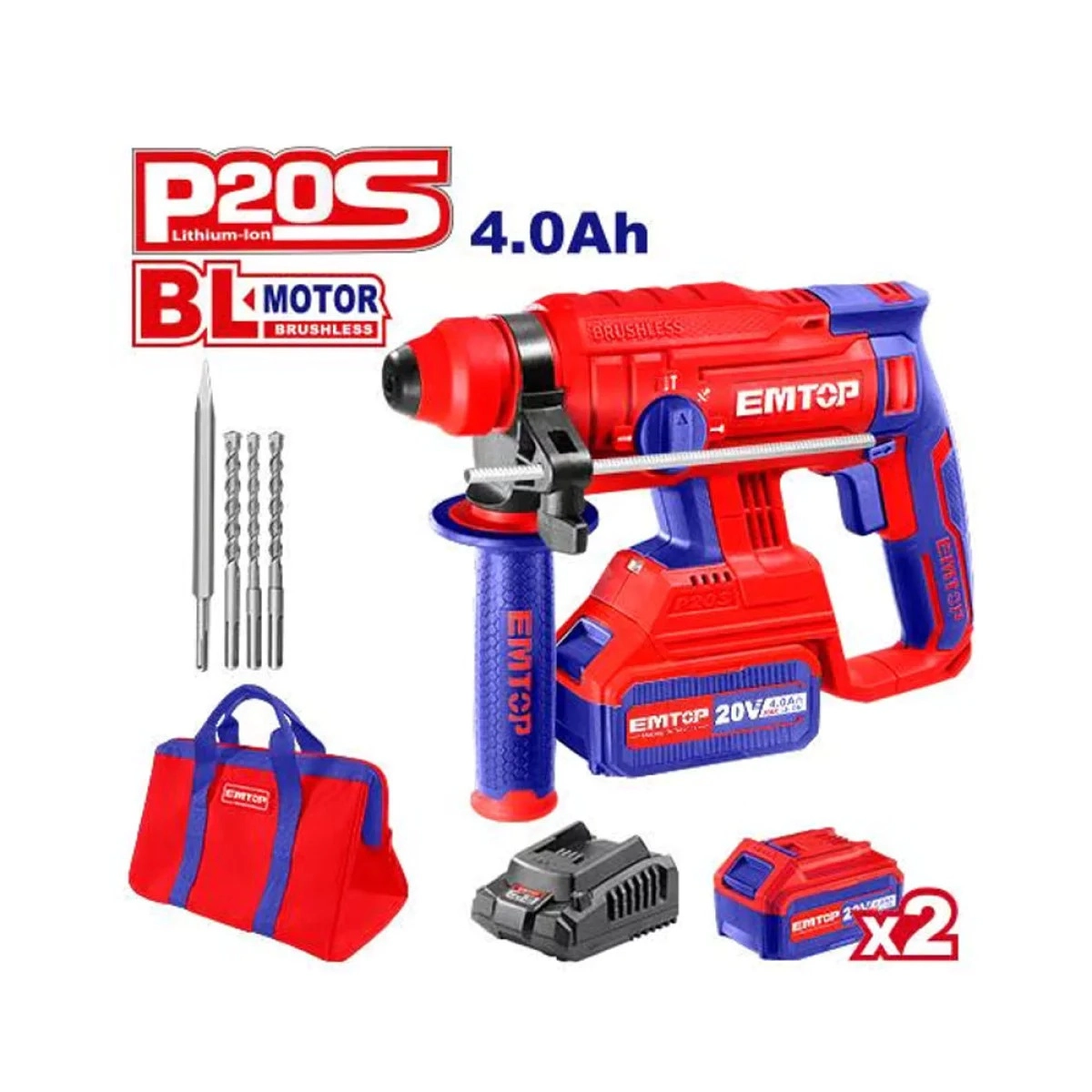 Akumulyatorli perforator EMTOP ELRH2022012 sotib olish