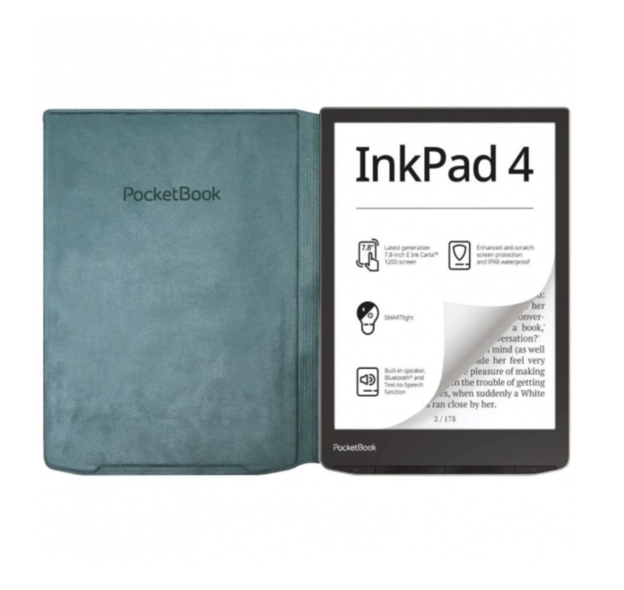 Chexol PocketBook 743 Flip series, Green O'zbekistonda