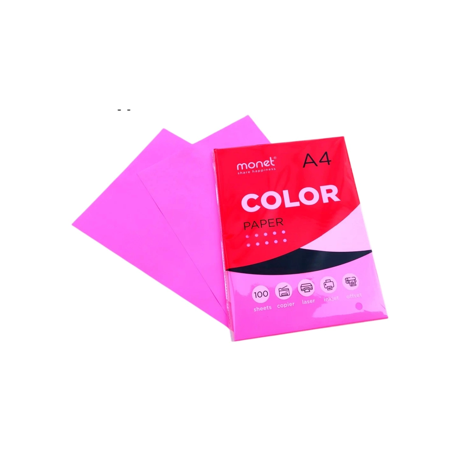 Цветная бумага ультра-розовый A4 2CP013 (100 шт) купить