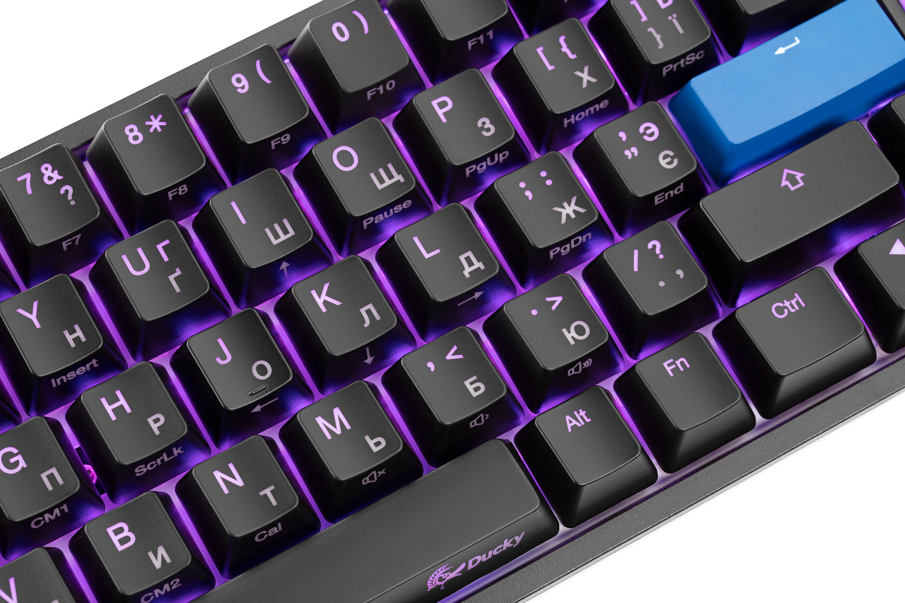 Ducky One 2 SF RGB LED Cherry Silent Red UA/RU Black-White klaviaturasi xususiyatlar