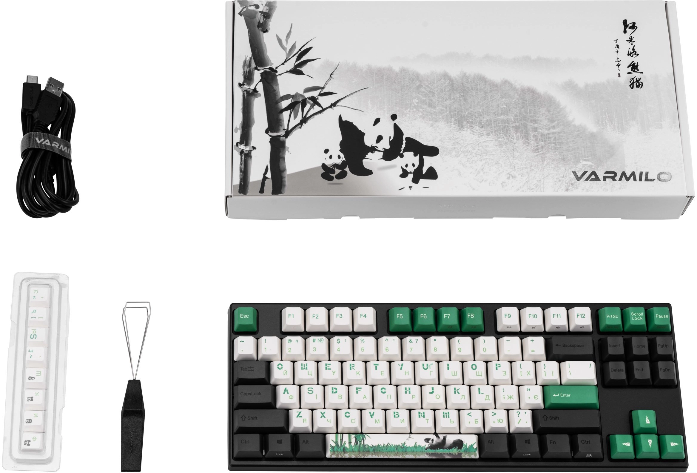 Клавиатура Varmilo VEM87 Panda R2 EC V2 Sakura характеристики