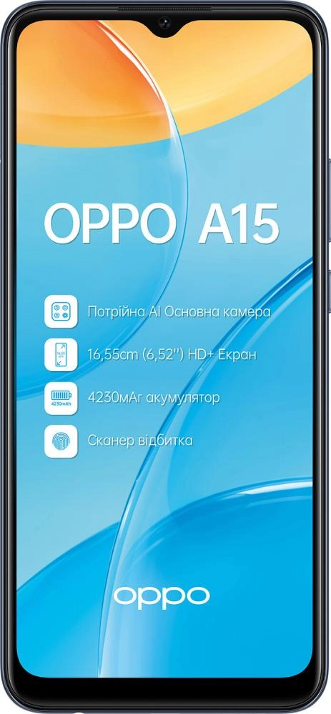 OPPO A15 2/32GB Black smartfoni arzon