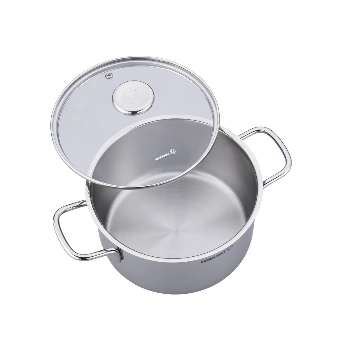 Крышка стеклянная Korkmaz AROMA 18 см (A632) , Silver недорого