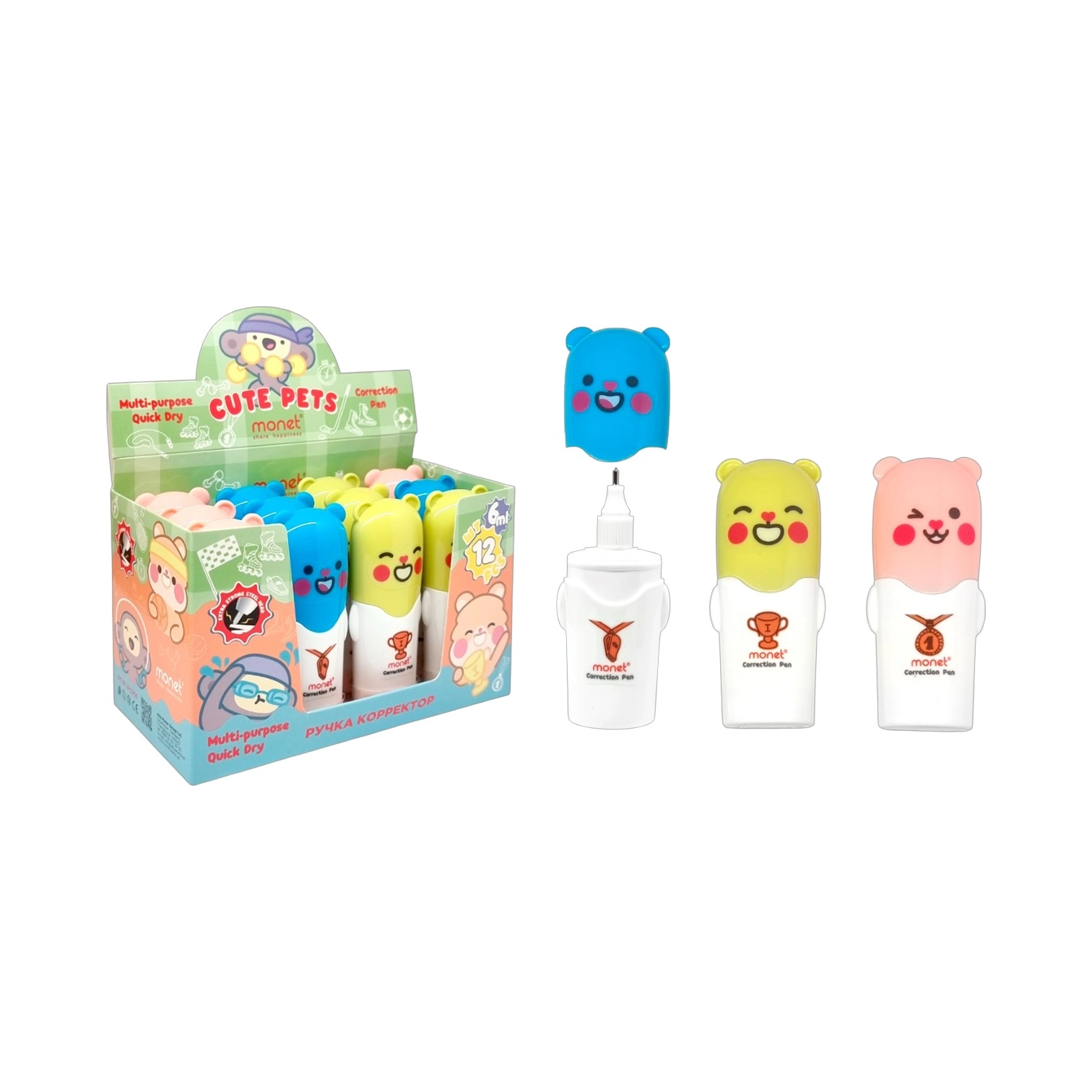 Shtrix ruchka Monet  Animal's cap 8 ml, 2PC006 sotib olish