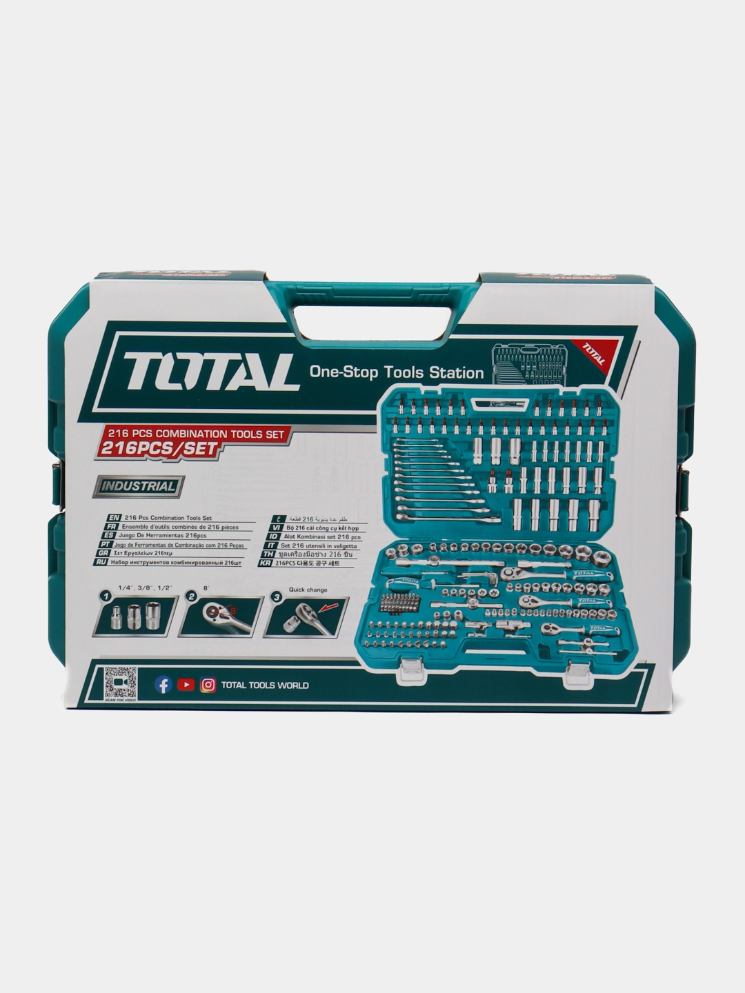 TOTAL THKTHP22166 asboblar to‘plami, 216 ta bo'lib to'lash