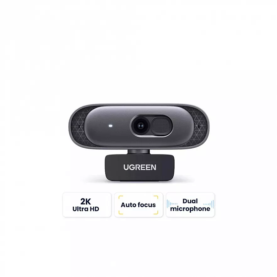 Веб-камера UGREEN USB HD 2K 30FPS, Silver онлайн