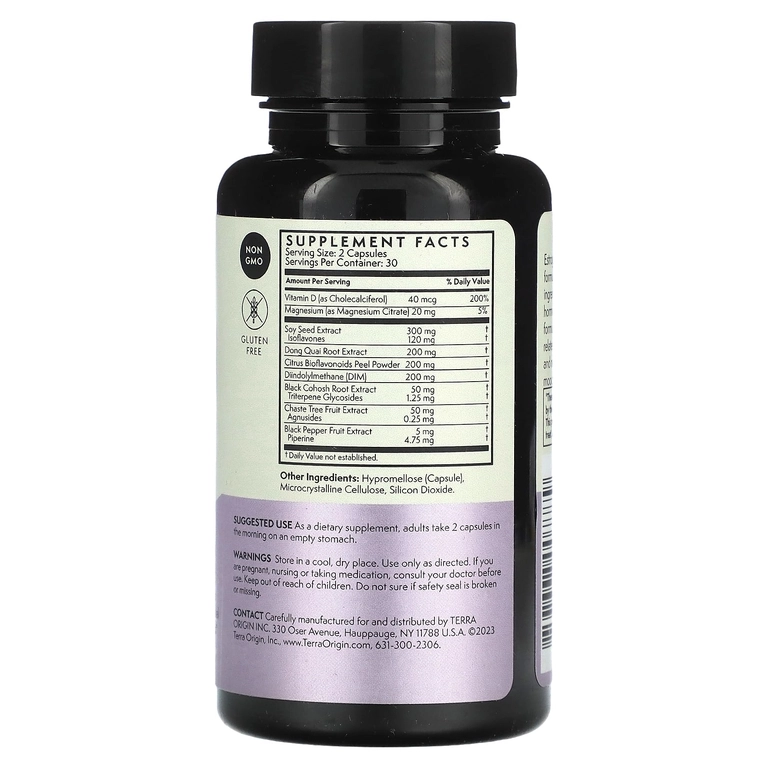 Terra Origin, Sog‘lom estrogen va menopauza, 60 kapsula (00777) arzon