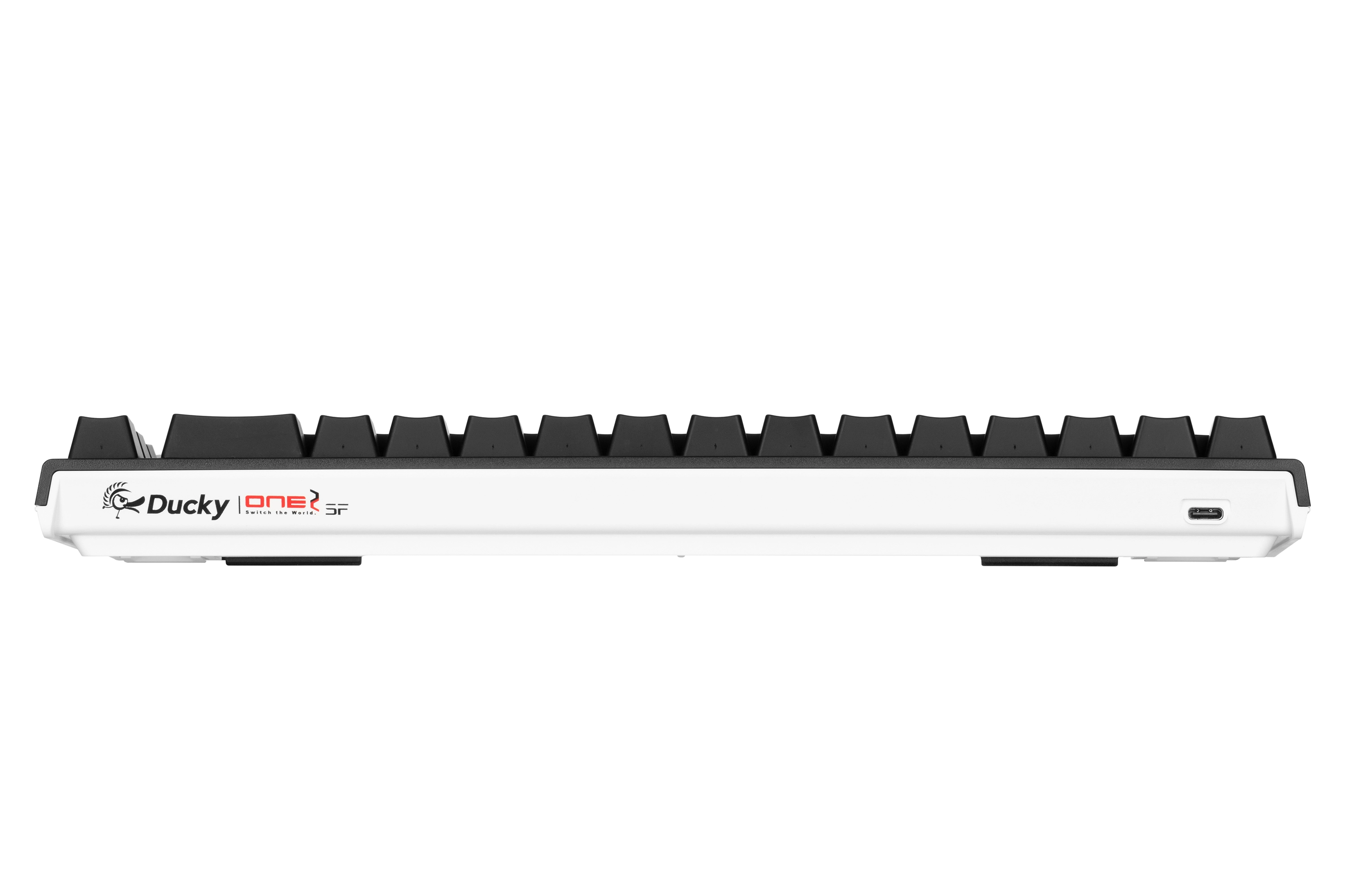 Ducky One 2 SF RGB LED Cherry Silent Red UA/RU Black-White klaviaturasi tez yetkazib berish