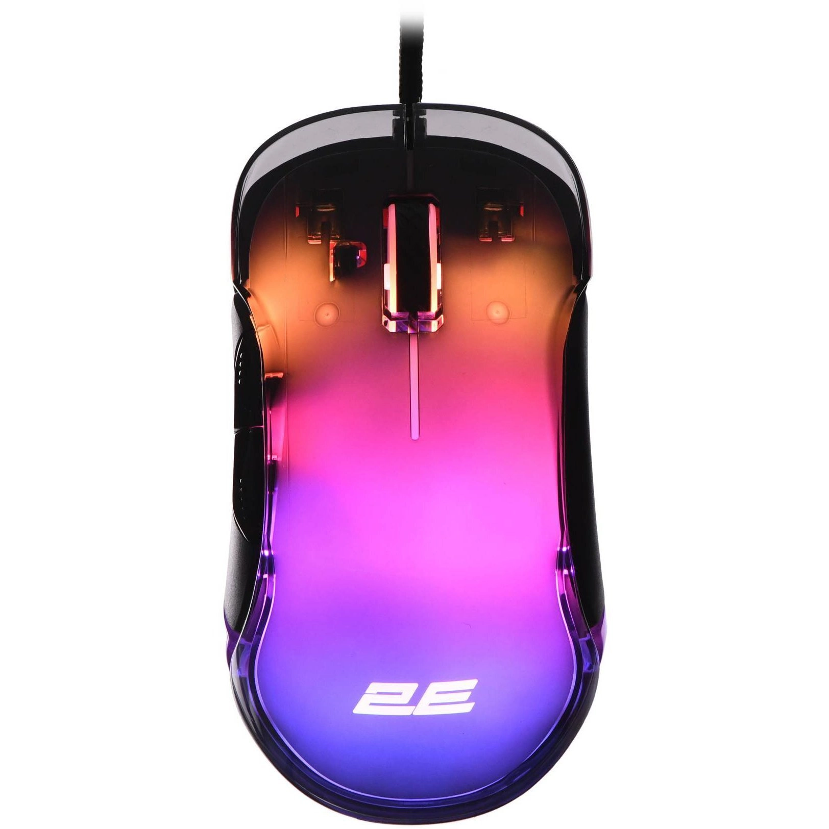 Клавиатура и мышь 2E GAMING KG345 RGB 68key USB Transparent + MG345 RGB USB Transparent быстрая доставка