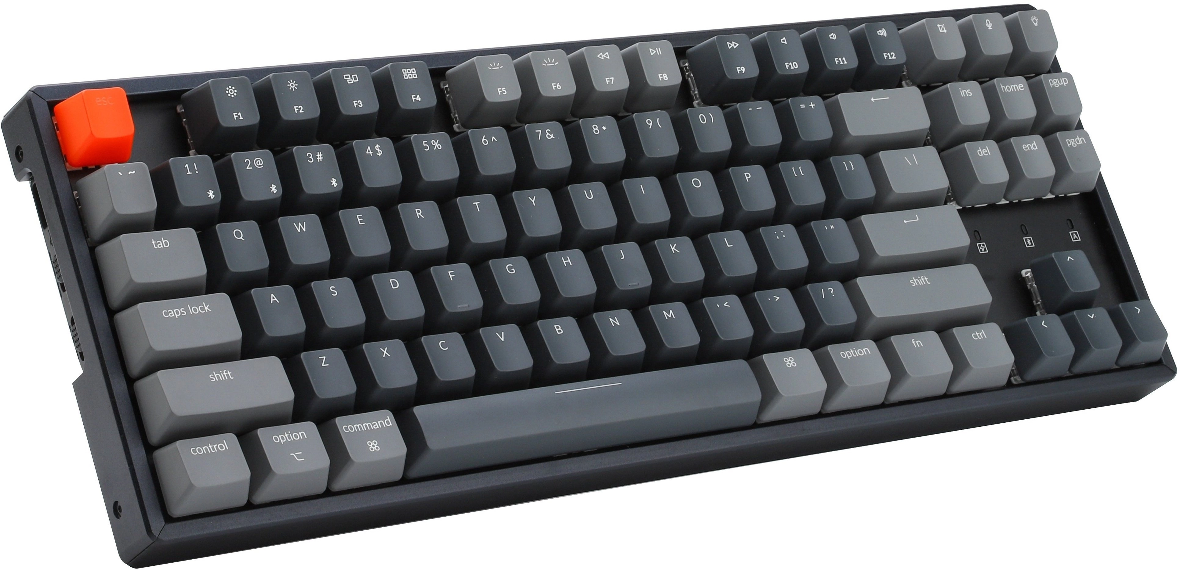 Клавиатура Keychron K8 Aluminum Frame 87 keys, Gateron Red, Hot-Swap, RGB, Black (K8J1_Keychron) tez yetkazib berish