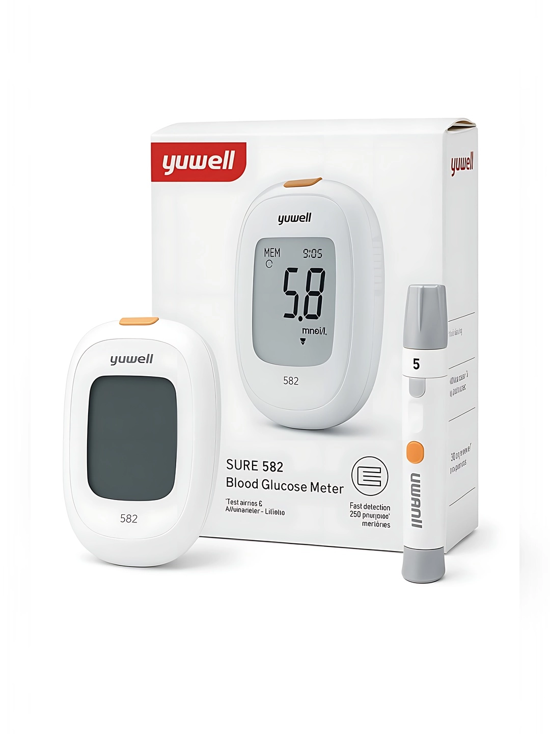 Yuwell Glyukometr 582 komplekt arzon