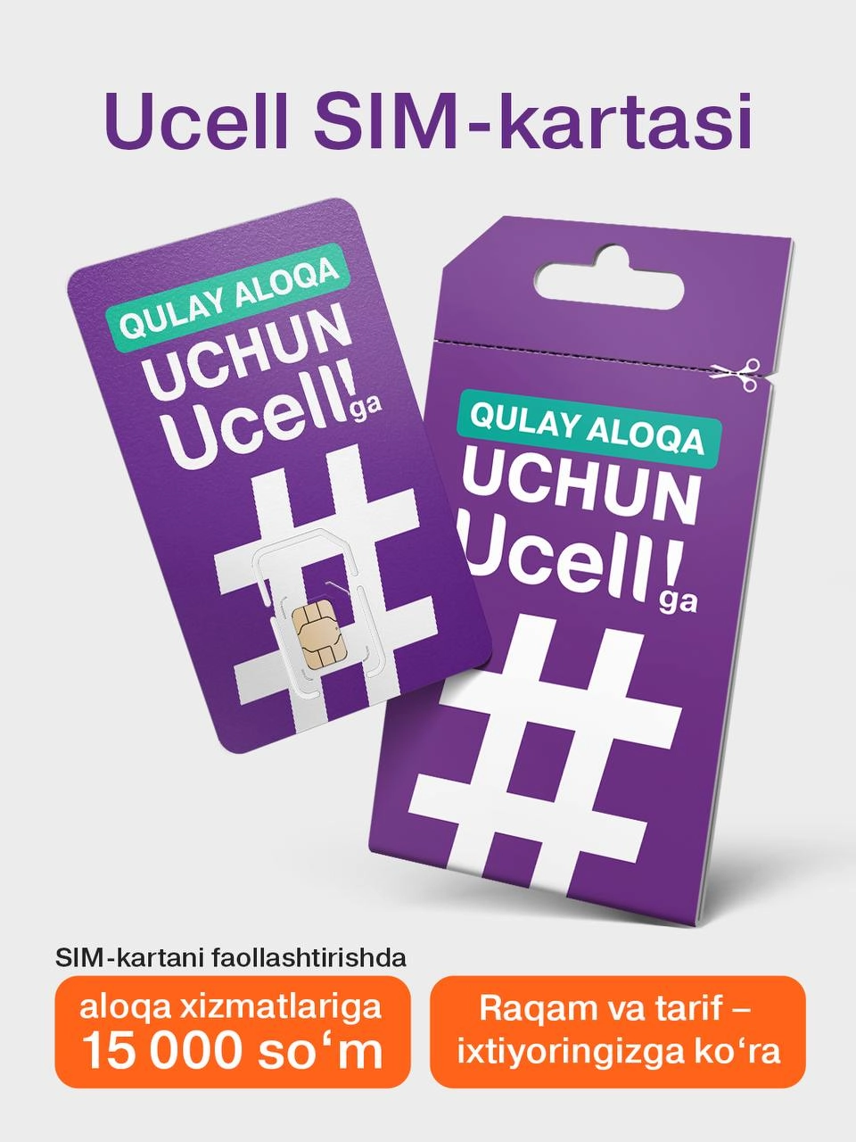 Ucell SIM-kartasi yetkazib berish