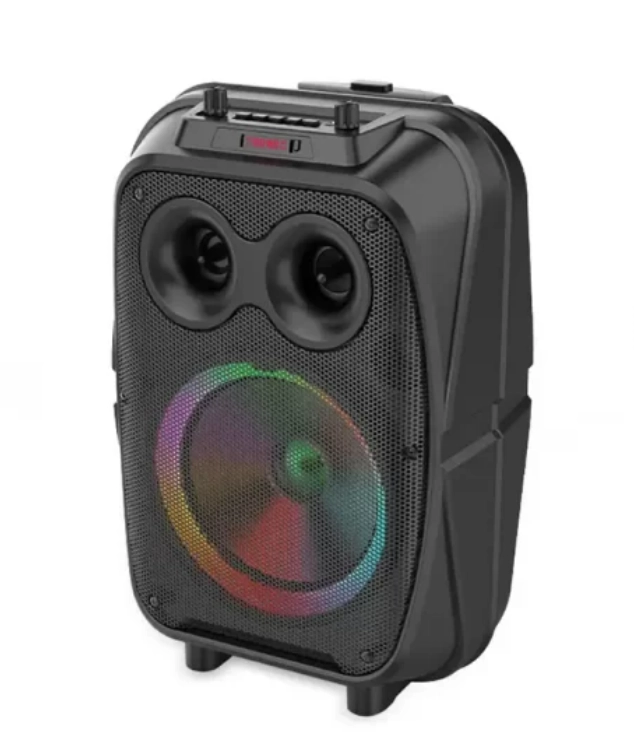 Sing-e ZQS8120 qora portativ kolonkasi + mikrofon arzon