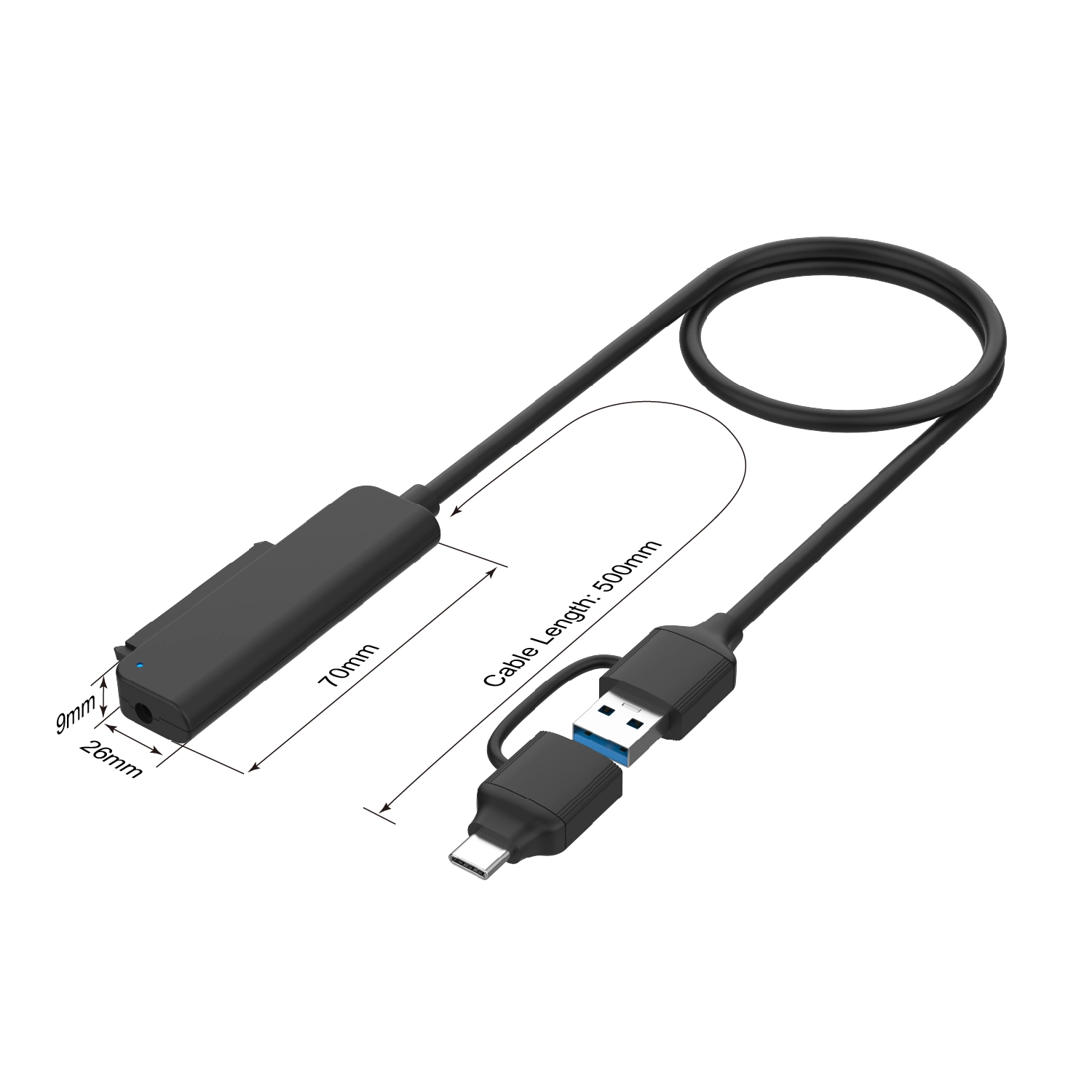 Кабель-переходник Onten OTN-UCA311 USB-C & USB 3.0 to SATA онлайн