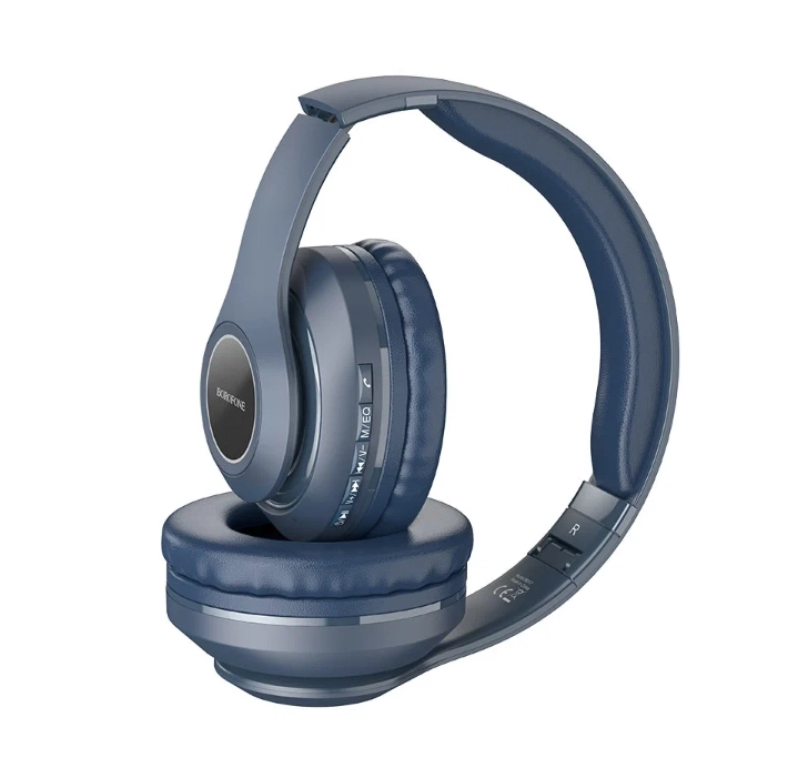 Беспроводные наушники Borofone BO17 синий недорого