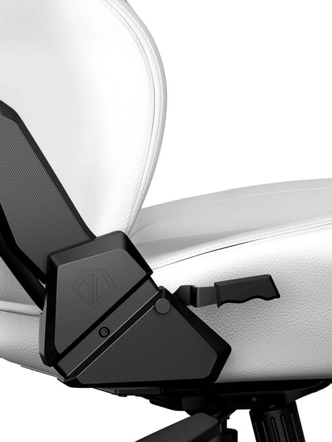 Anda Seat Phantom 3 Size L White PVC o‘yin kreslosi rasm bilan
