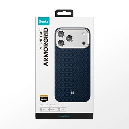BENKS  Armortint  iPhone 17 Pro  uchun  g‘ilofi, Blue onlayn