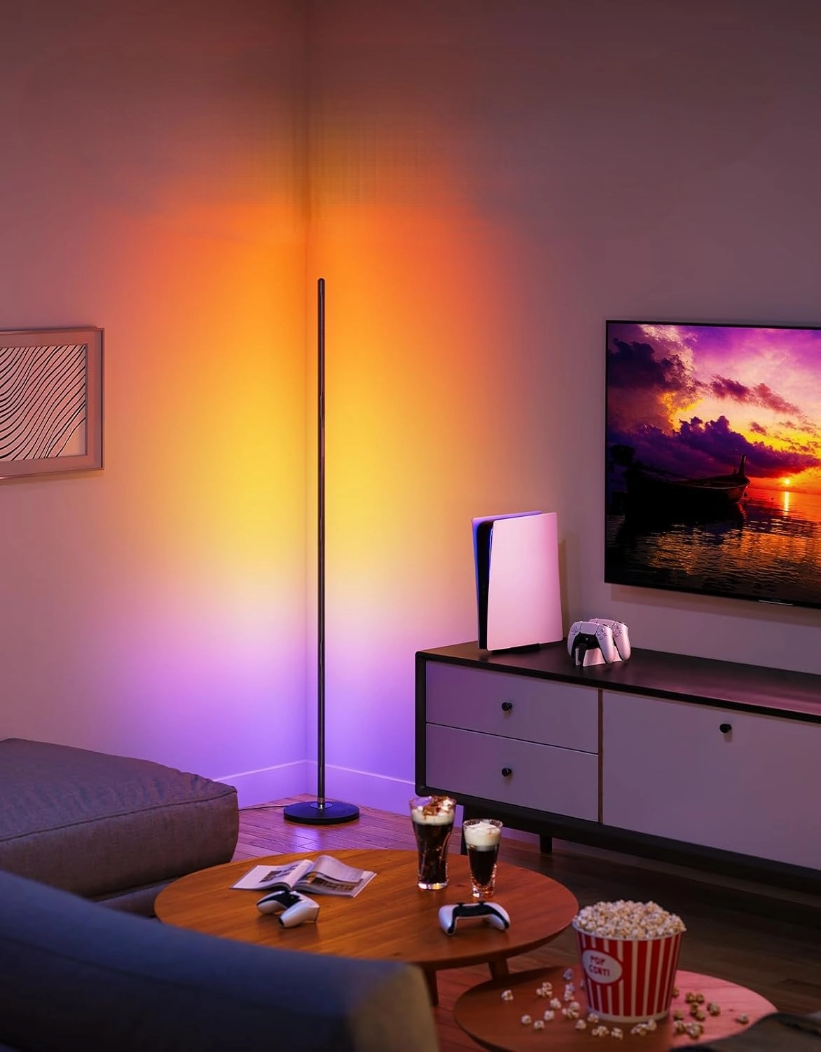 Govee H8076 Floor Lamp Lite aqlli torcher, 1000 lm , Black onlayn