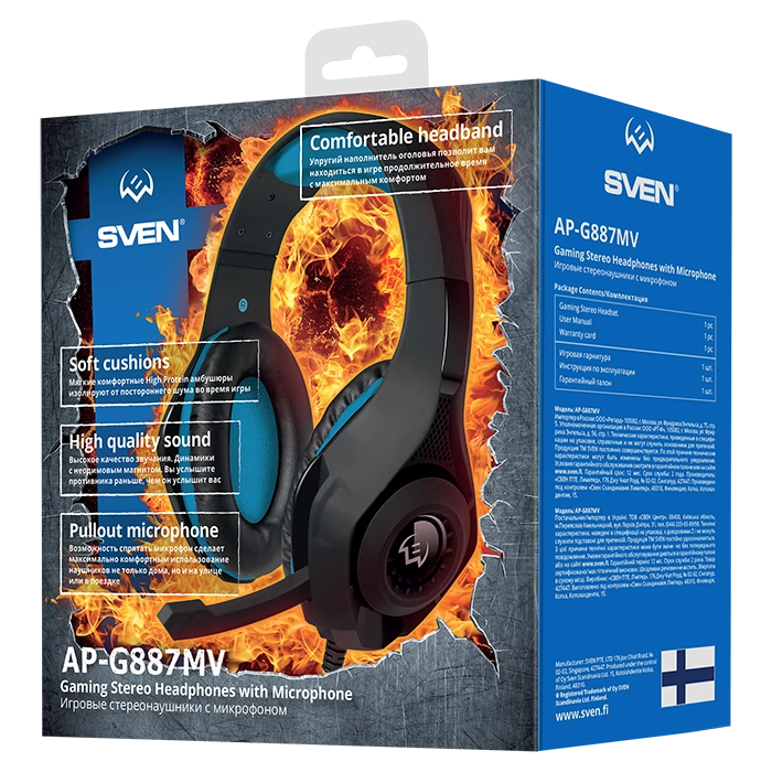 Sven AP-G887MV Blue kompyuter quloqchini bo'lib to'lash