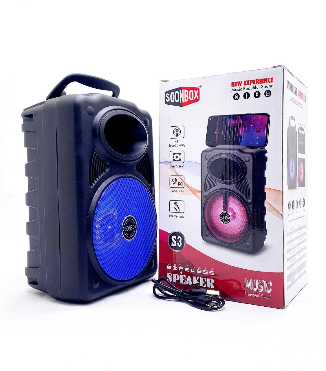 Bluetooth Soonbox S3 ko'chma kalonka arzon