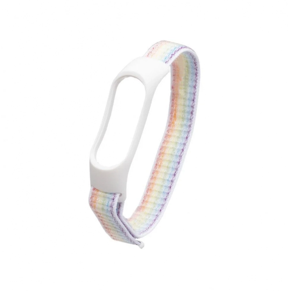 Xiaomi Mi Band 5 / Mi Band 4 / Mi Band 3 uchun tasmacha (neylon, kamalak rang) arzon