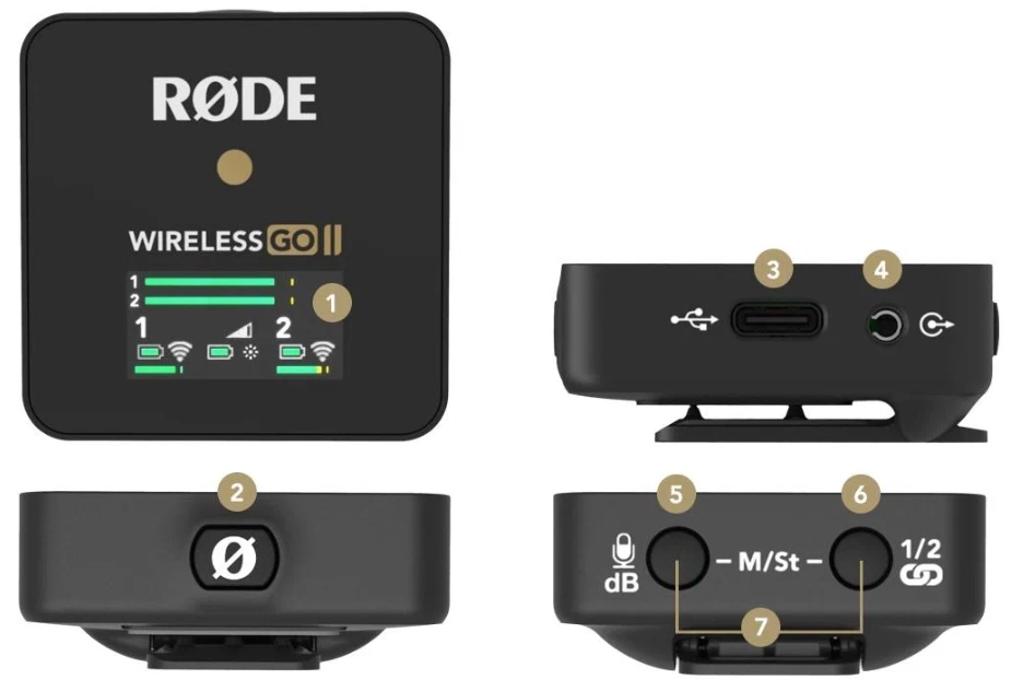 RODE Wireless GO II USB Type-C Mikrofoni O'zbekistonda