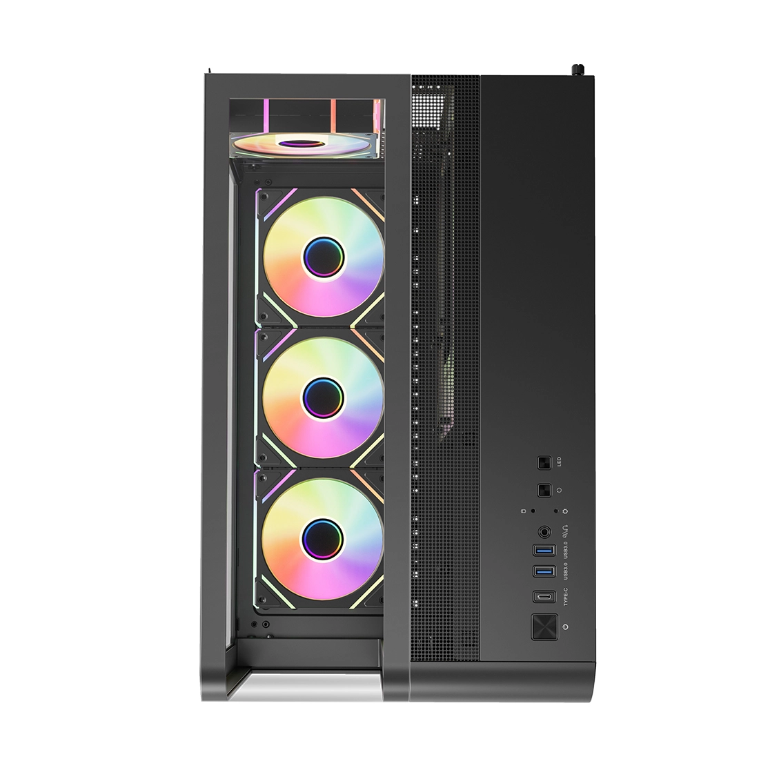 1STPLAYER RT7 kompyuter korpusi, Black arzon