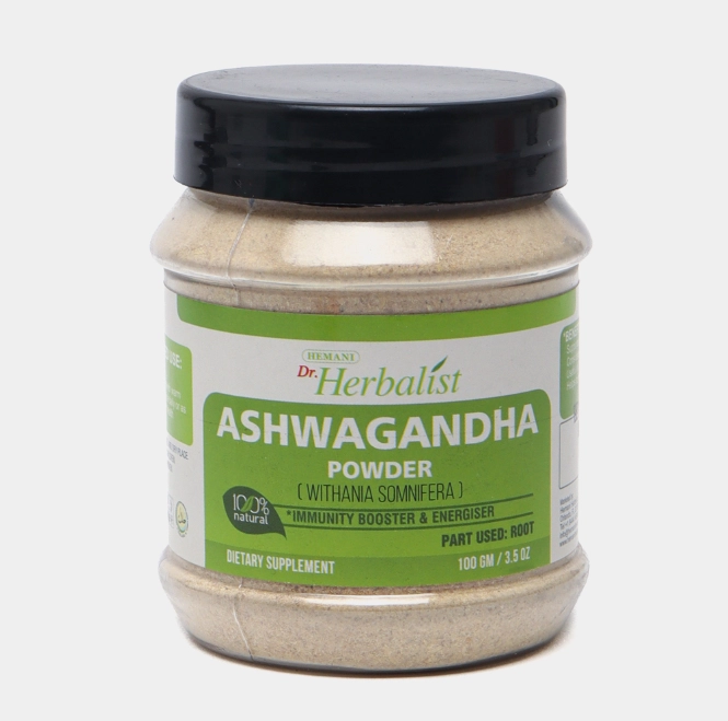 Ashwagandha kukuni Dr.Herbalist Ashwagandha Powder 100 gr sotib olish