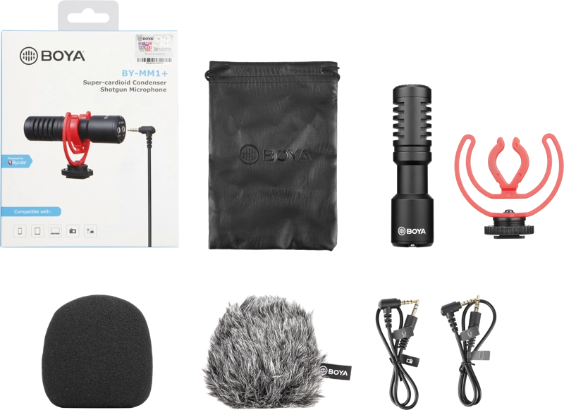 BOYA BY-MM1+ videokamera mikrofoni , Black yetkazib berish