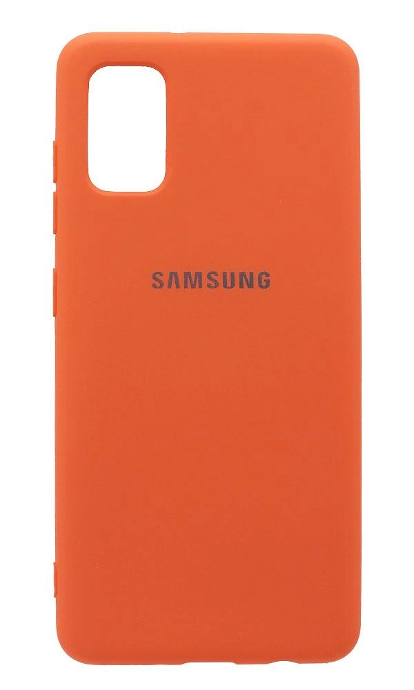 Чехол Silicone cover для Samsung Galaxy A41, оранжевый купить