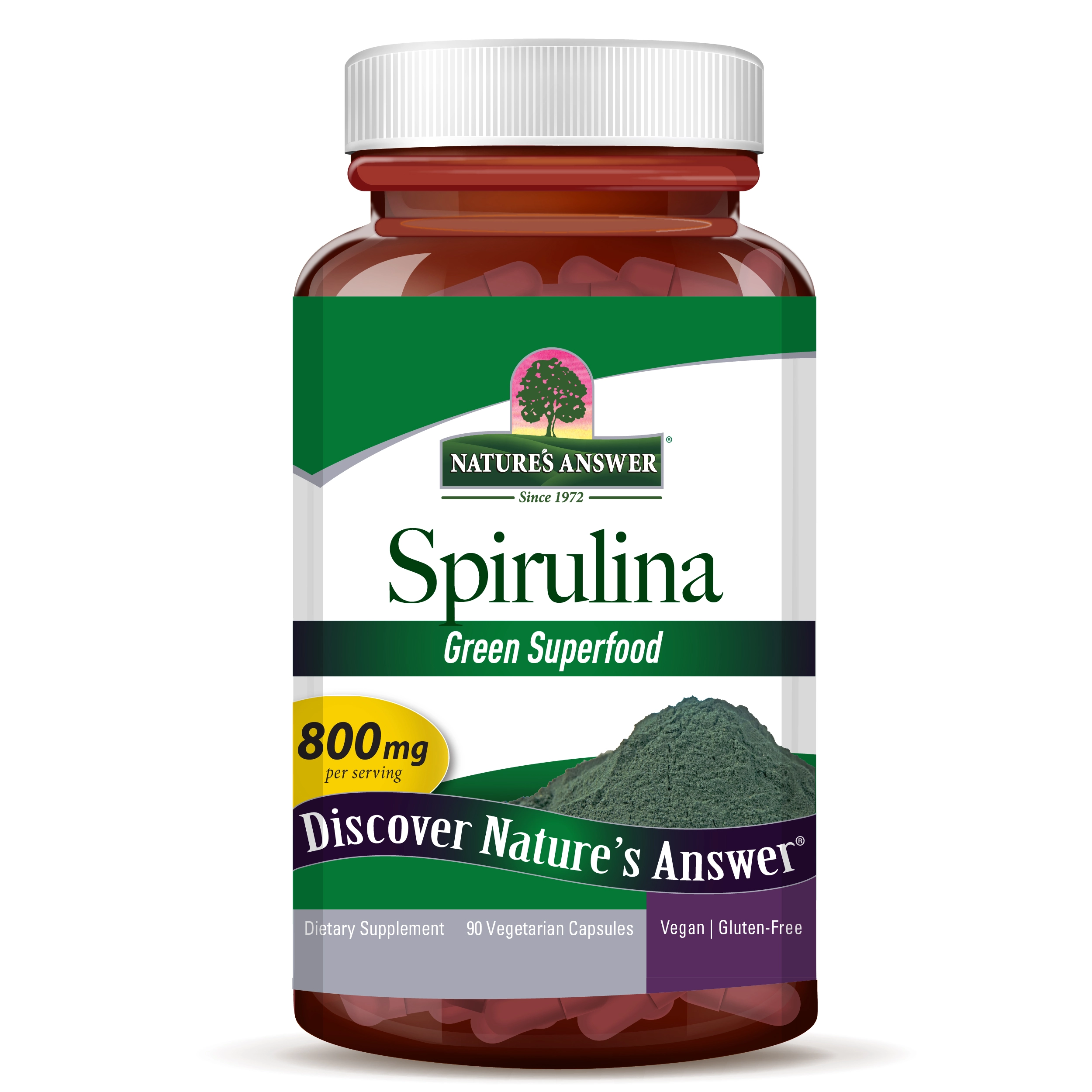 Nature's Answer Spirulina 90 ta vegetarian kapsula sotib olish
