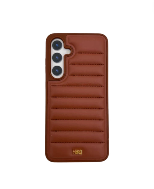 Samsung Galaxy S24 Plus uchun HDD Leather Pillows HBC-020 g‘ilofi jigarrang sotib olish