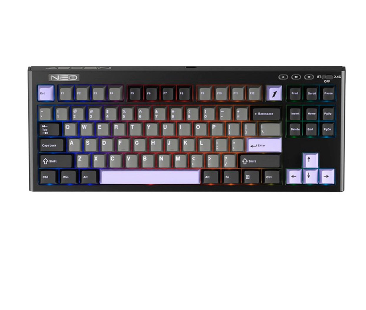 Igrovaya klaviatura 1STPlayer NEO87, Three Connecting, Midnight Violet sotib olish