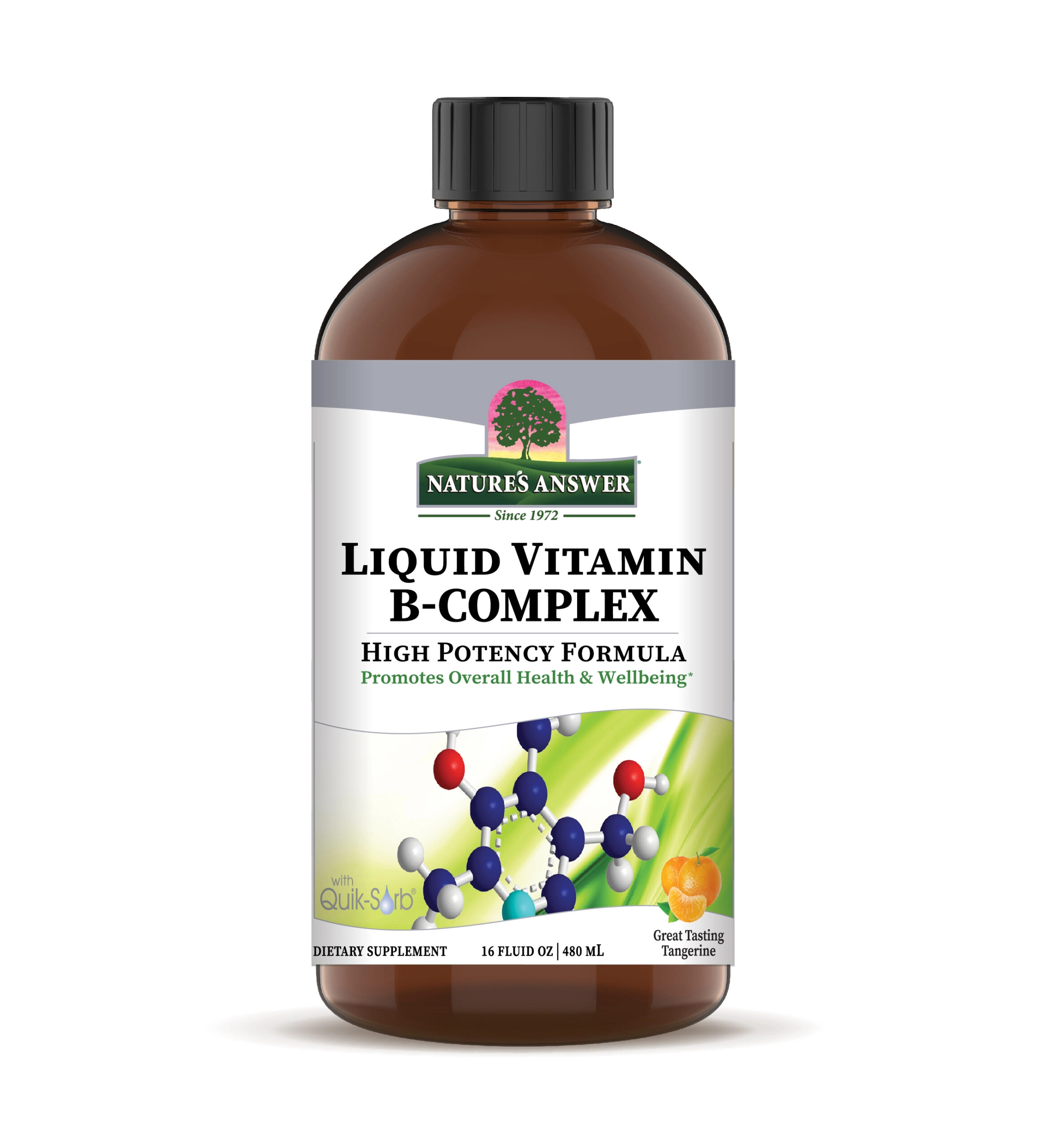 Nature's Answer Витаминный комплекс B жидкий 16 унций купить