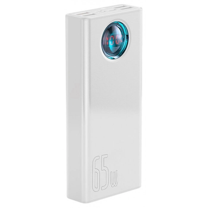 Baseus Power Bank Amblight Quick Charge 65W 30000mAh oq tashqi akkumulyatori sotib olish