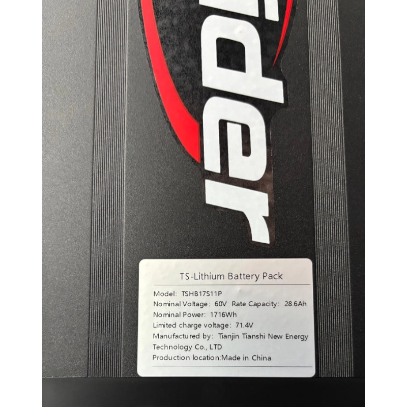 DashRaider 60V/28.6Ah batareyasi onlayn