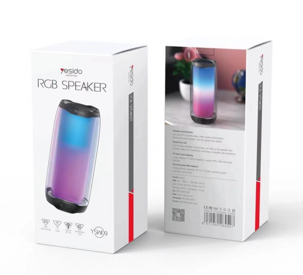 Bluetooth Speaker Yesido YSW09 RGB недорого
