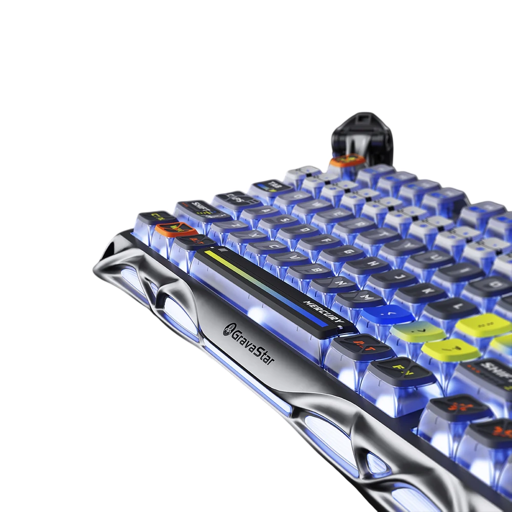 GravaStar Mercury K1 Pro o‘yin klaviaturasi (GS K1 PRO_S_CGRY) , Interstellar Silver onlayn