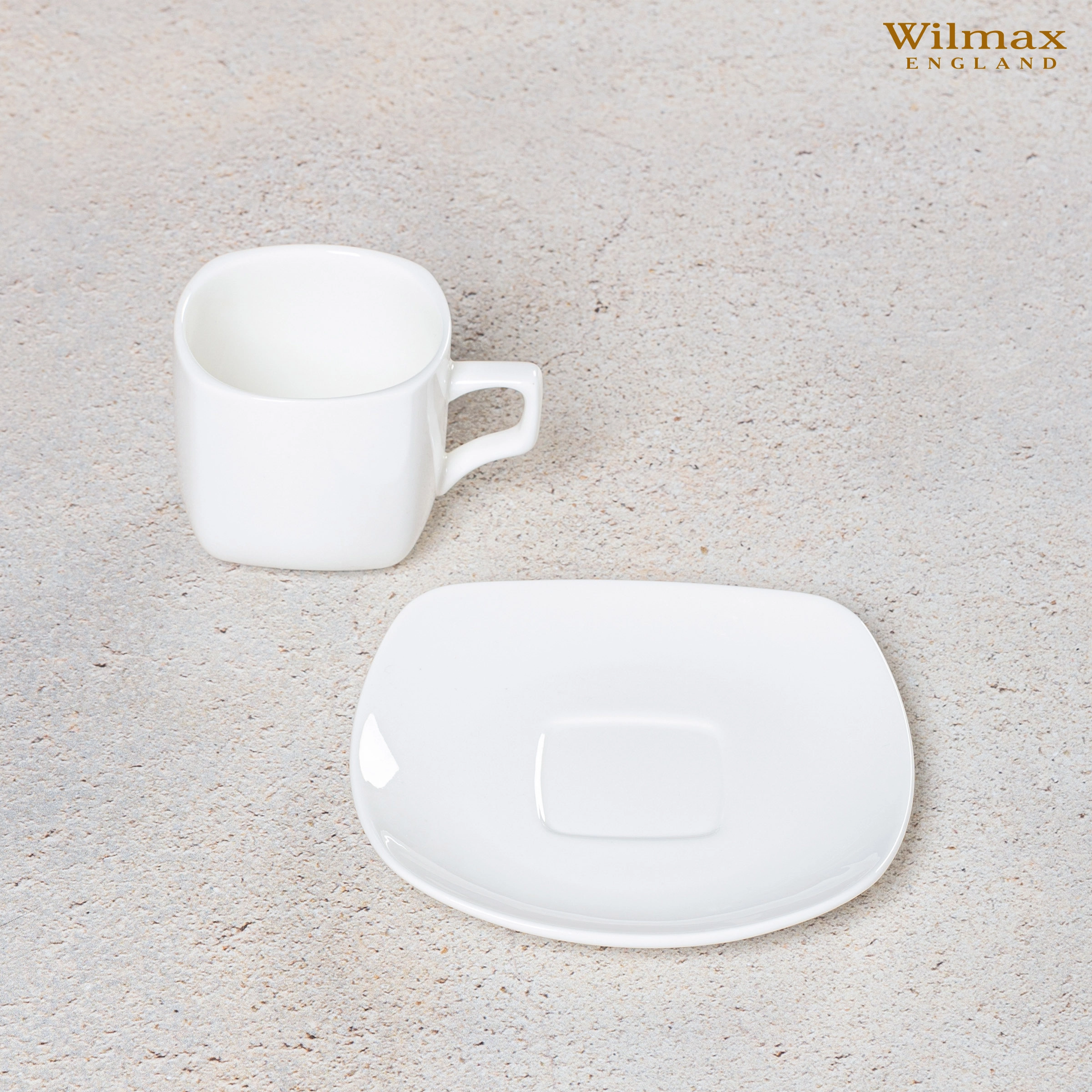 Wilmax WL-993003/4C 4 ta likopchali choy chashkasi to‘plami, 200 ml O'zbekistonda