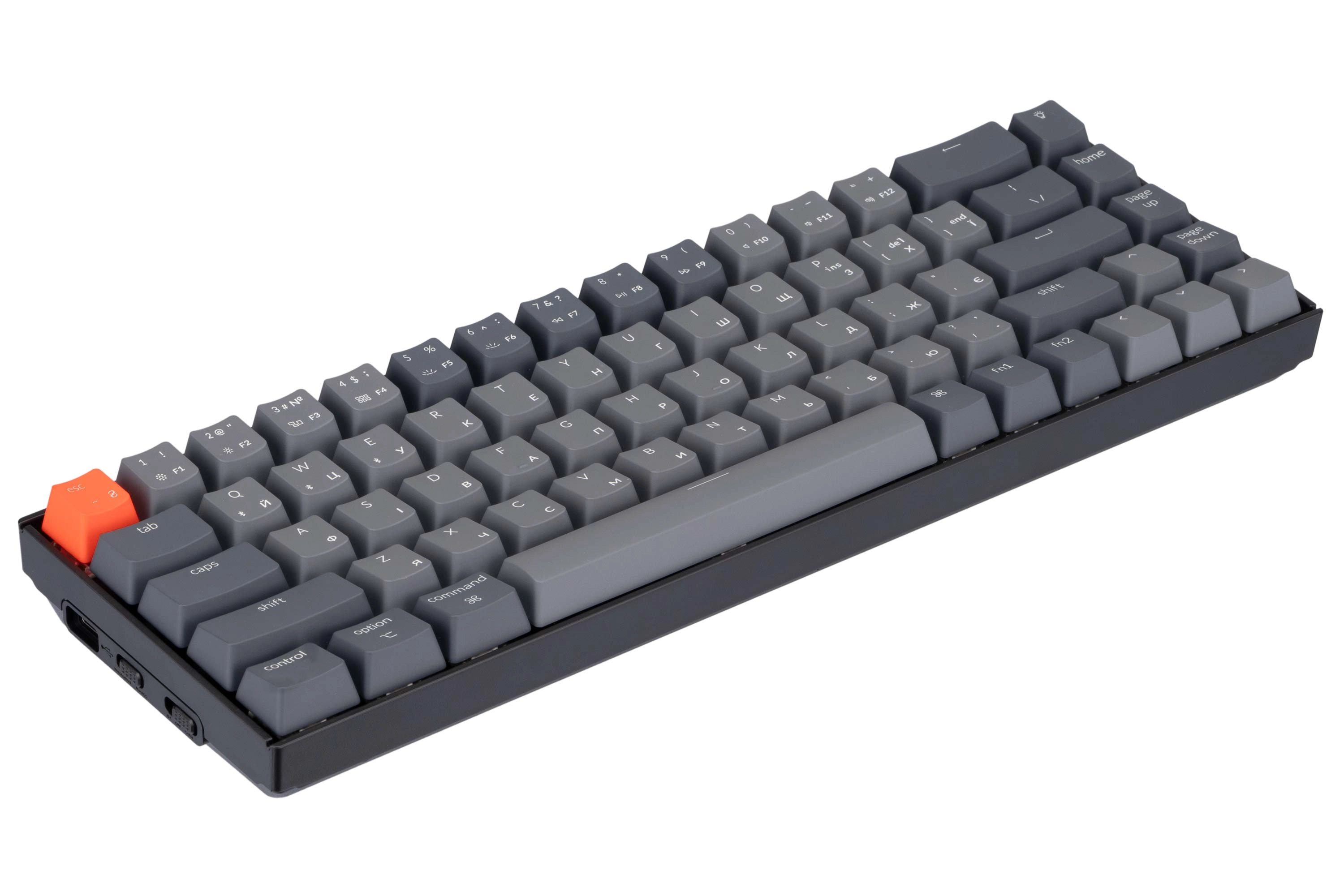 Keychron K6 68 Key Gateron Mechanical Keyboard White LED Red Russian Layout klaviaturasi O'zbekistonda