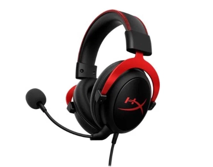 HYPERX Cloud II o‘yin quloqchini, PC va o‘yin konsollari uchun, qora/qizil onlayn