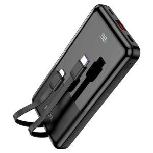 Power bank Hoco Q9 Pro 10000mAh qora tashqi akkumulyatori sotib olish