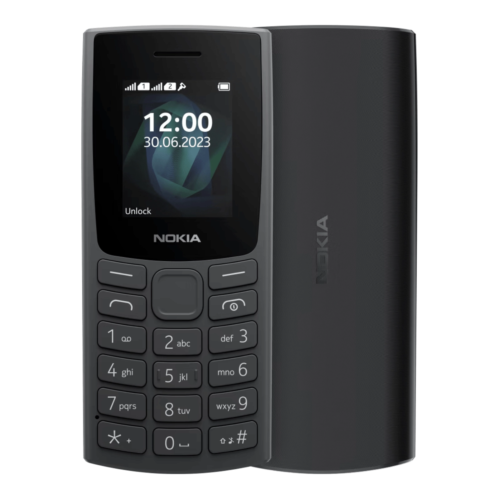 Nokia 105 (2023) Dual Sim qora telefoni sotib olish