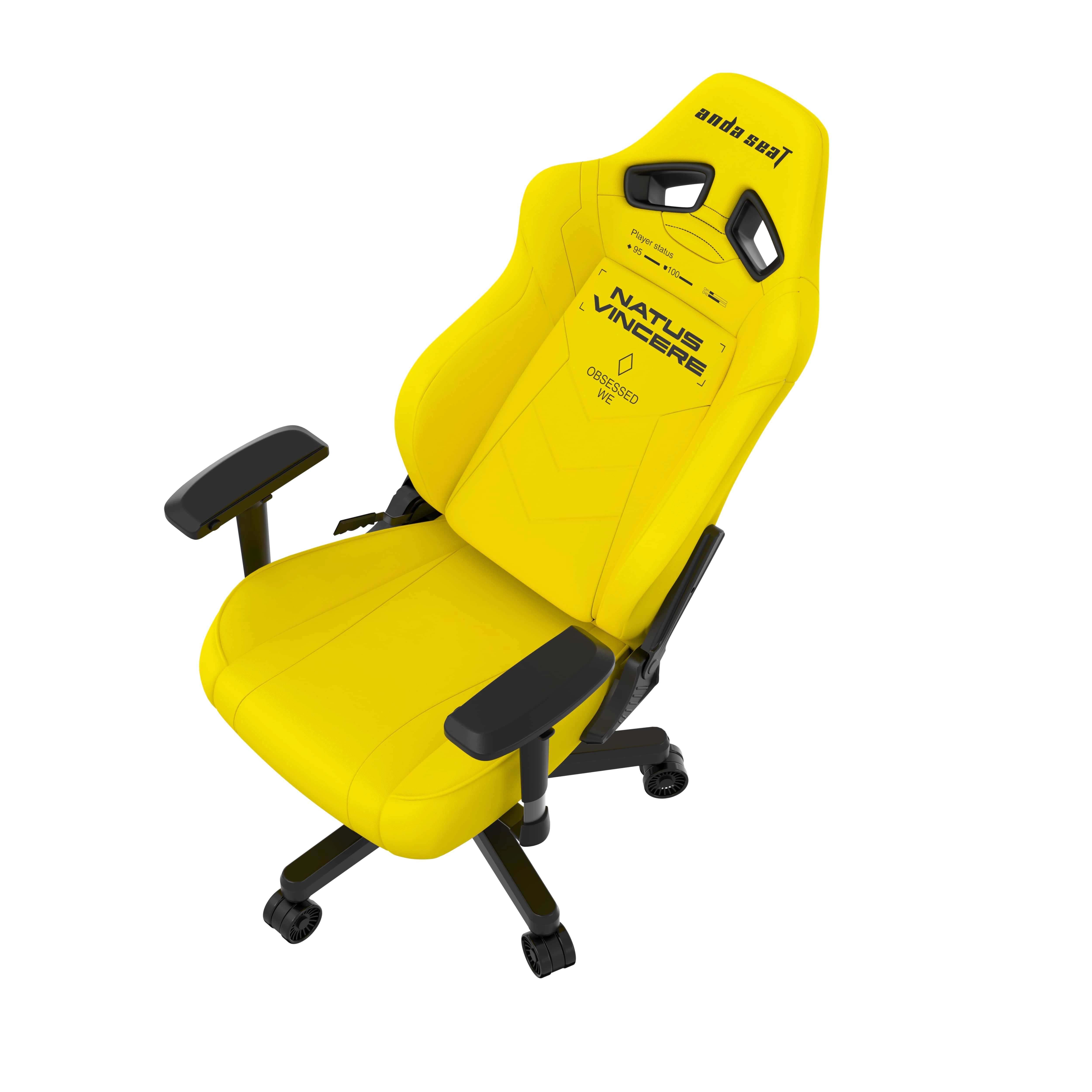 Anda Seat NAVI Edition Size L Yellow PVC o‘yin kreslosi yetkazib berish